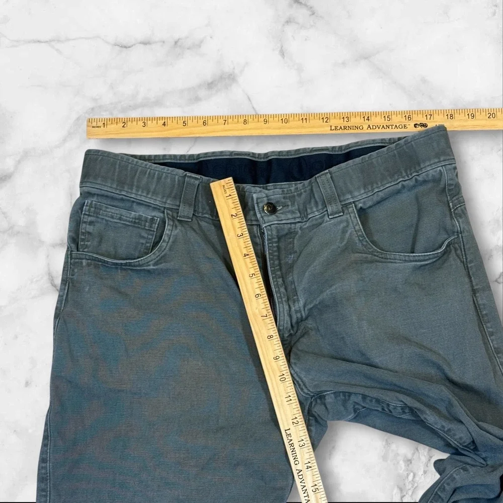 Origin Straight Leg Pants Mens 36x34‎ Gray Cotton Spandex Stretch Casual - Picture 5 of 11
